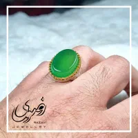 انگشتر عقیق سبز طبیعی|جواهرات|دزفول, |دیوار