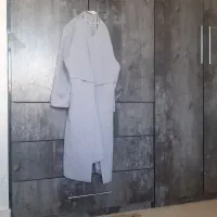 مانتو طوسی کمرنگ