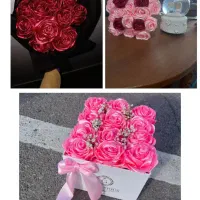 گل رز ربانی|گل مصنوعی|اشتهارد, |دیوار