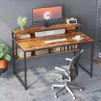 میز کامپیوتر سه طبقه ای با طرح جذاب