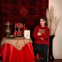 عکاسی با دکور یلدا و فضای باز