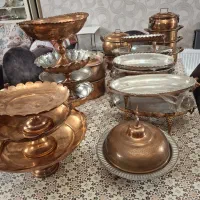ظروف مسی و پذیرایی|کلکسیون اشیاء عتیقه|تبریز, |دیوار