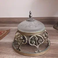 لوستر ۸ شعله برنز|لوستر و چراغ آویز|رشت, منظریه|دیوار