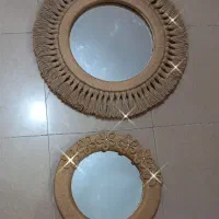 آینه کنف کاری بسیار زیبا کاردست