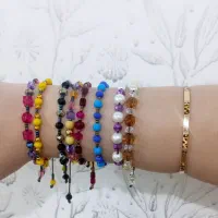 دستبند مروارید و کریستال
