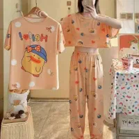 ست سه تیکه تیشرت، کراپ و شلوار زنانه