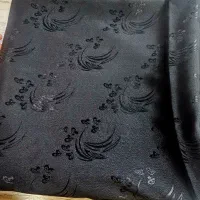 یک قواره چادر مشکی گل دار