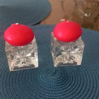 مجسمه و دکوری و پکیج پنج تایی شمع و کریستال