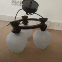 یک جفت لوستر ۳ و ۴ شاخه به همراه دیوار کوب