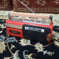 رادیو ظبط استریو سونی قزمز با کارتون استثنایی سالم