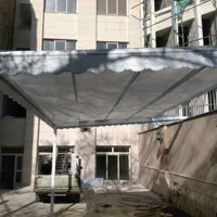 سقف‌شیبدارشیروانی سبک الاچیق سایبان اسکلت سوله‌‌|خدمات پیشه و مهارت|مشهد, پنجتن|دیوار