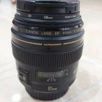 لنز کنون 85mm F1.8 نو و کارکرده با فیلتر|دوربین عکاسی و فیلمبرداری|تبریز, |دیوار