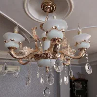 لوستر ۶ شعله دو عدد