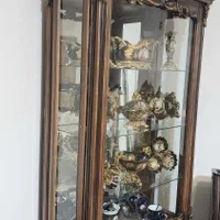 بوفه چوب گردو تاج دار|بوفه، ویترین، کنسول|قزوین, |دیوار