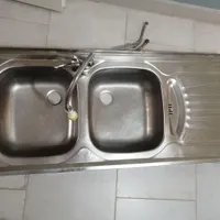 سینک دو لگنه استیل