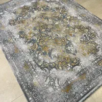 فرش افشان درسا سورمه ای/۲۵۵۰تراکم با تاروپود پنبه|فرش|شیراز, لاله|دیوار