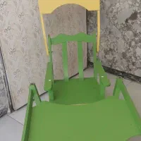 میز تحریر وصندلی تاشو چوبی شیک