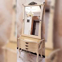 آینه کنسول/ میز آینه چوبی