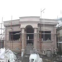سنگ کاری نما ساختمان.