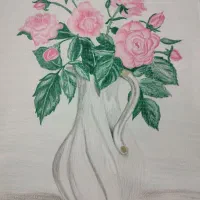طراحی چهره با مدادرنگی