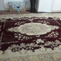 فرش ۱۲ متری کرم زرشکی|فرش|ساری, |دیوار