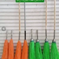 جارو فراشی سبز  پلاستیکی