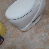 توالت فرنگی و روشور در حد نو