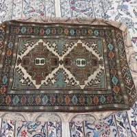 یک جفت پشتی فرش دستی سنتی