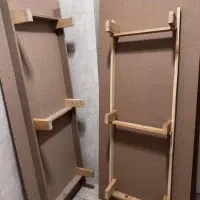 دوعدد کفی تخت چوبی