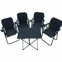 صندلی تاشو مسافرتی سفری برزنتی منقل ساج و اتشدان