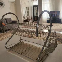 سبد آب چکان استیل|آب‌چکان و نظم‌دهنده ظروف|مشهد, رضاشهر|دیوار