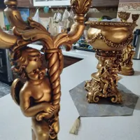 دو تا شمعدونی و یه میوه خوری