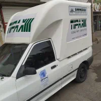 پراید وانت ۹۵ با باربند فایبرگلاس بلند