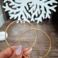 گوشواره حلقه ای طلایی استیل|بدلیجات|شیراز, کلاهدوز|دیوار