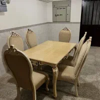 میز ناهارخوری ۶ نفره چوب راش