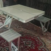 میز ناهارخوری چهار نفره مسافرتی چمدونی