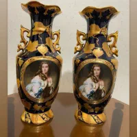 ظروف سرمه ای طلاکوب اصل