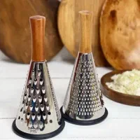 رنده مخروطی دسته چوبی در سه سایز مختلف