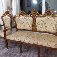 مبل ۹ نفره استیل چوب راش|مبلمان خانگی و میز عسلی|بروجرد, |دیوار