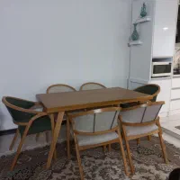 میز نهارخوری چوب راش نو