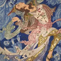 تابلو فرش نخ ابریشم طرح نقاشی استاد فرشچیان|تابلو فرش|مشهد, ملک‌آباد|دیوار