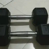 دو عدد دمبل ۵ کیلویی