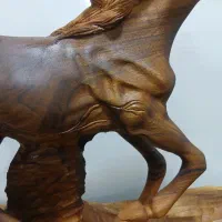 مجسمه ی چوبی اسب|مجسمه، تندیس، ماکت|تهران, نعمت‌آباد|دیوار