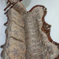 مبل استیل۸نفره همراه باجلو مبلی وعسلی ویترین چوبی|مبلمان خانگی و میز عسلی|تهران, تهرانسر شرقی|دیوار