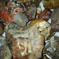 انواع سنگهای عقیق وجاسپرو...تراش نخورده .|جواهرات|تفت, |دیوار