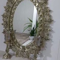 آینه وشمعدان وکنسول برنز|مبلمان خانگی و میز عسلی|ملایر, |دیوار