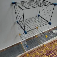 قفسه مشبک 4طبقه طبقه 50سانتی بزرگ فلزی|کتابخانه، شلف، قفسه‌های دیواری|شیراز, شهدای شهرک سعدی|دیوار