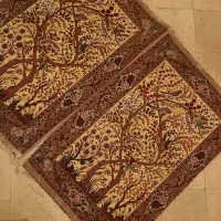 جفت ذرع نیم چله ابریشم دستباف|فرش|همدان, |دیوار