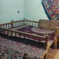 تخت چوبی سنتی|مبلمان خانگی و میز عسلی|خرمآباد, |دیوار