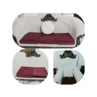 مبل ۷ نفره شیک و سلطنتی با عسلی و جلو میزی